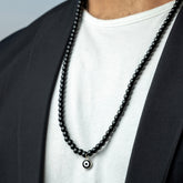 Black Beads Eye Necklace